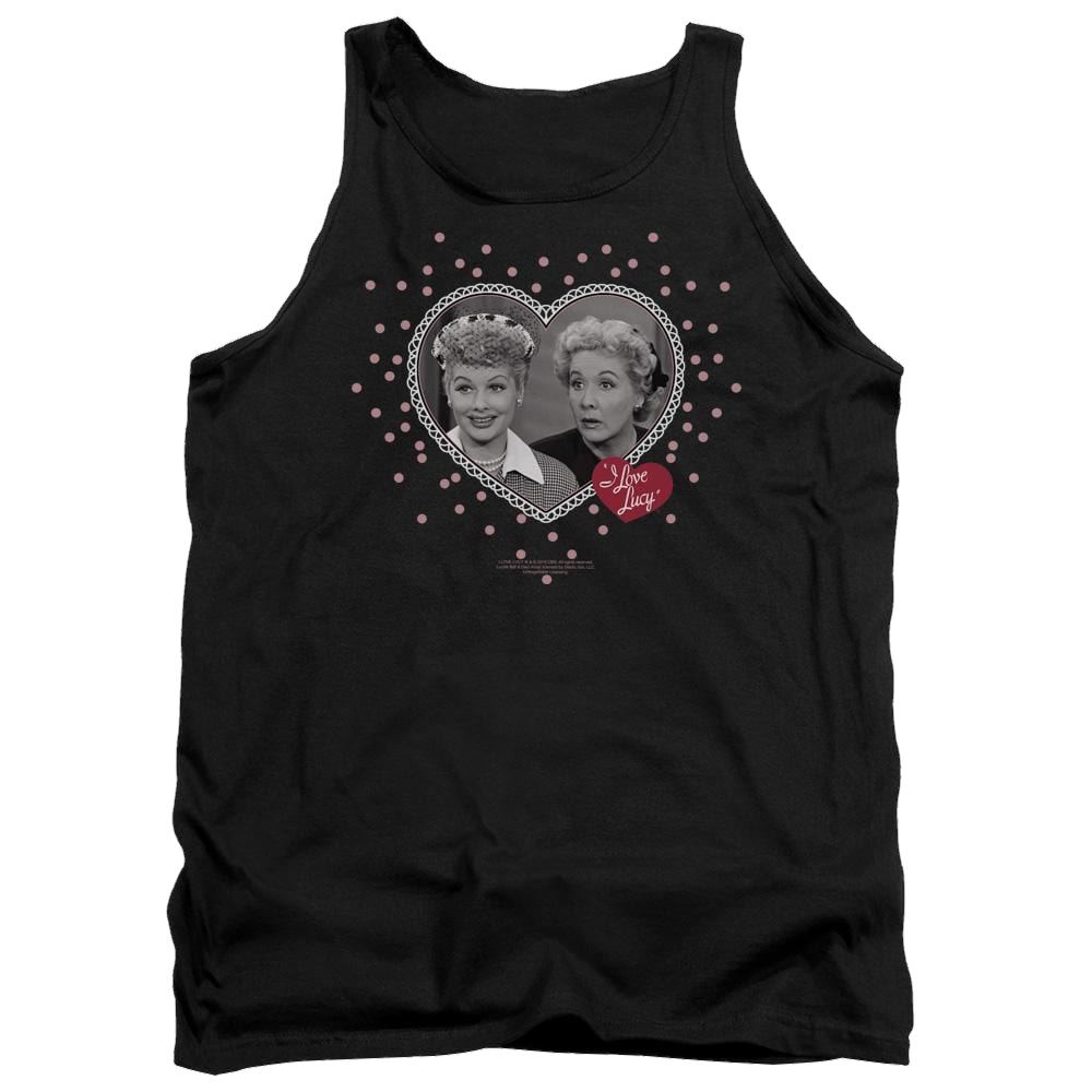 I Love Lucy Hearts And Dots Men's Tank Men's Tank I Love Lucy   
