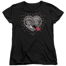 I Love Lucy Hearts And Dots Women's T-Shirt Women's T-Shirt I Love Lucy   