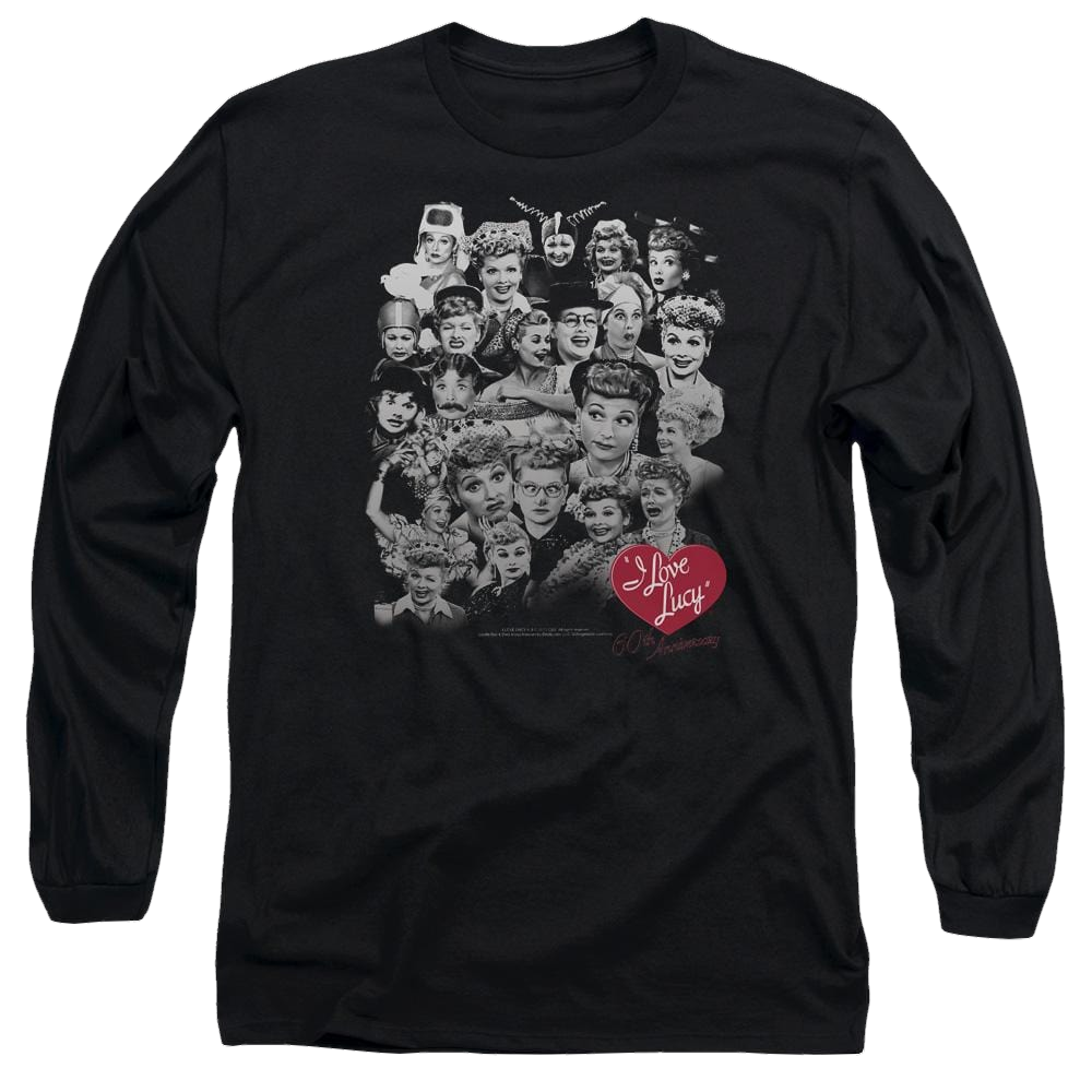 I Love Lucy 60 Years Of Fun Men's Long Sleeve T-Shirt Men's Long Sleeve T-Shirt I Love Lucy   