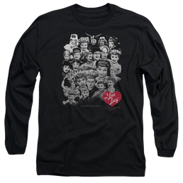I Love Lucy 60 Years Of Fun Men's Long Sleeve T-Shirt Men's Long Sleeve T-Shirt I Love Lucy   
