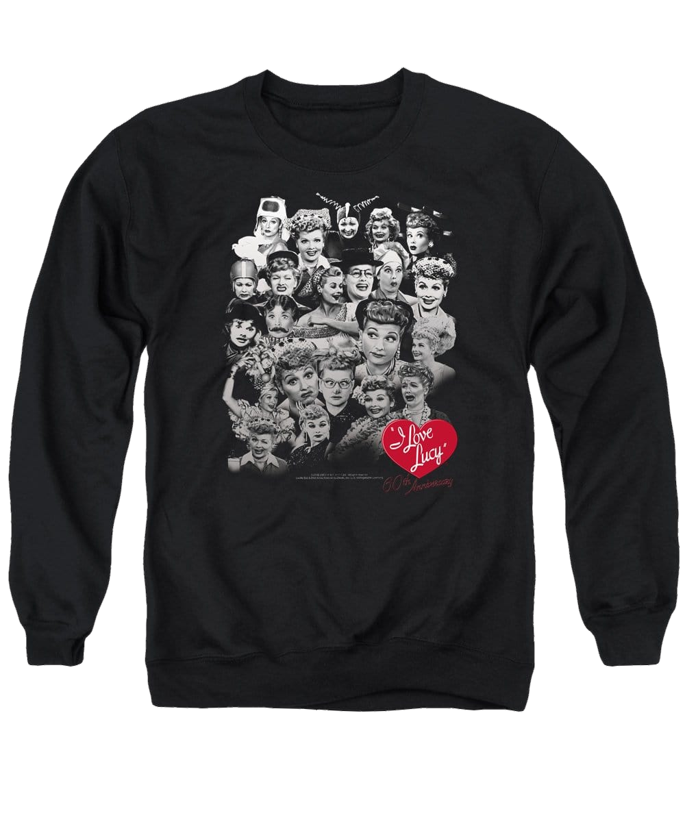 I Love Lucy 60 Years Of Fun Men's Crewneck Sweatshirt Men's Crewneck Sweatshirt I Love Lucy   