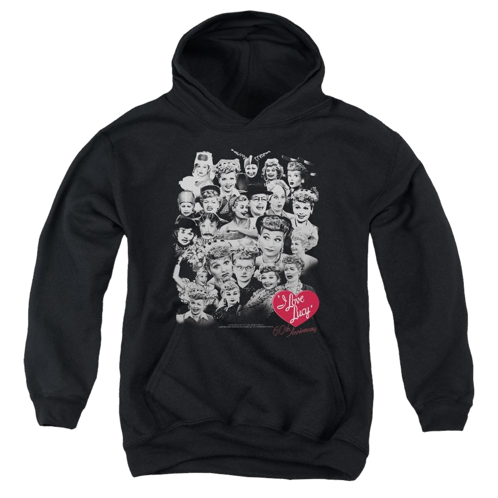 I Love Lucy 60 Years Of Fun Youth Hoodie (Ages 8-12) Youth Hoodie (Ages 8-12) I Love Lucy   