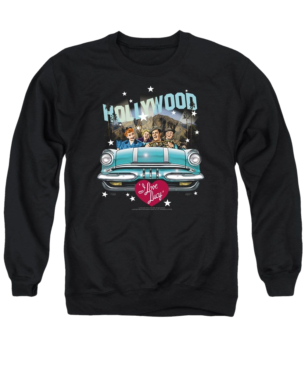 I Love Lucy Hollywood Road Trip Men's Crewneck Sweatshirt Men's Crewneck Sweatshirt I Love Lucy   