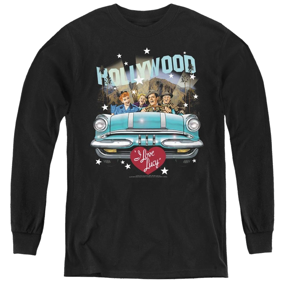 I Love Lucy Hollywood Road Trip - Youth Long Sleeve T-Shirt Youth Long Sleeve T-Shirt I Love Lucy   