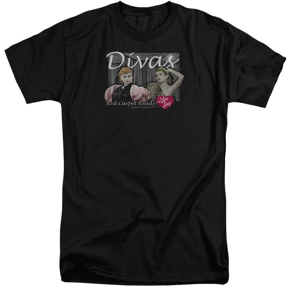 I Love Lucy Divas Men's Tall Fit T-Shirt Men's Tall Fit T-Shirt I Love Lucy   