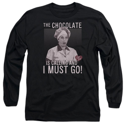I Love Lucy Chocolate Calling Men's Long Sleeve T-Shirt Men's Long Sleeve T-Shirt I Love Lucy   