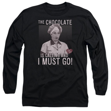 I Love Lucy Chocolate Calling Men's Long Sleeve T-Shirt Men's Long Sleeve T-Shirt I Love Lucy   