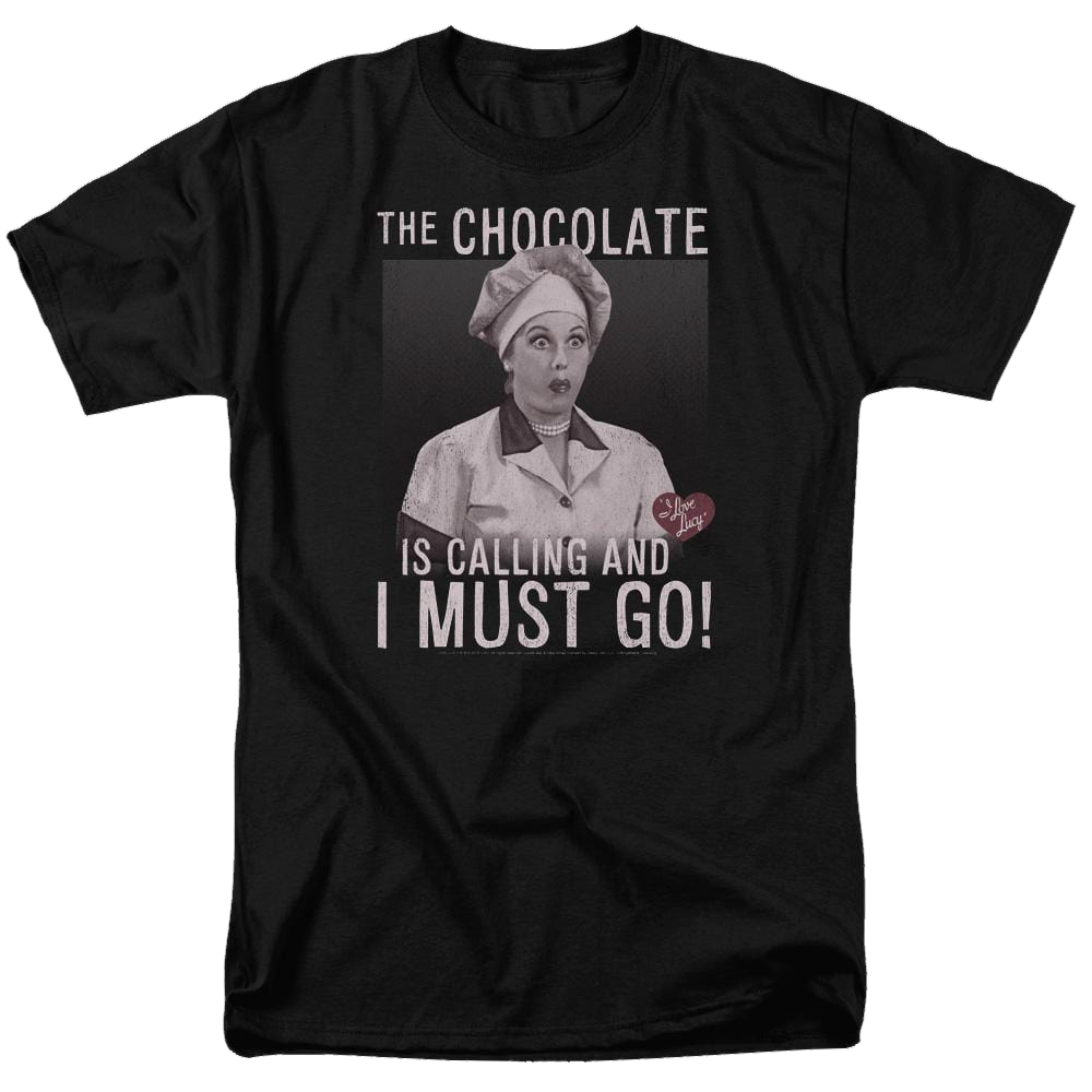 I Love Lucy Chocolate Calling Men's Regular Fit T-Shirt Men's Regular Fit T-Shirt I Love Lucy   