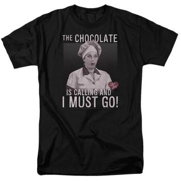 I Love Lucy Chocolate Calling Men's Regular Fit T-Shirt Men's Regular Fit T-Shirt I Love Lucy   