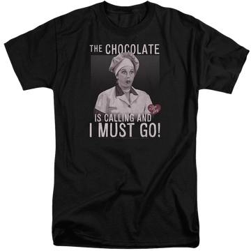I Love Lucy Chocolate Calling Men's Tall Fit T-Shirt Men's Tall Fit T-Shirt I Love Lucy   