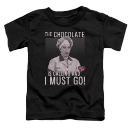 I Love Lucy Chocolate Calling Toddler T-Shirt Toddler T-Shirt I Love Lucy   