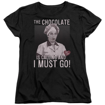 I Love Lucy Chocolate Calling Women's T-Shirt Women's T-Shirt I Love Lucy   