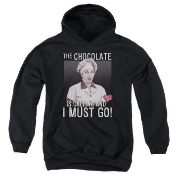 I Love Lucy Chocolate Calling Youth Hoodie (Ages 8-12) Youth Hoodie (Ages 8-12) I Love Lucy   