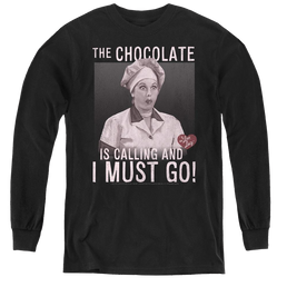 I Love Lucy Chocolate Calling - Youth Long Sleeve T-Shirt Youth Long Sleeve T-Shirt I Love Lucy   