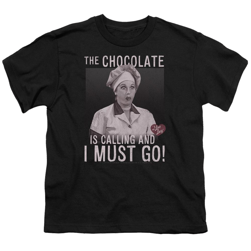 I Love Lucy Chocolate Calling Youth T-Shirt (Ages 8-12) Youth T-Shirt (Ages 8-12) I Love Lucy   