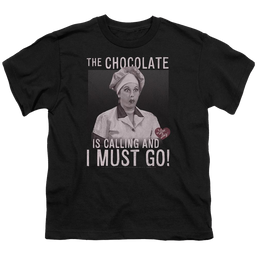 I Love Lucy Chocolate Calling Youth T-Shirt (Ages 8-12) Youth T-Shirt (Ages 8-12) I Love Lucy   
