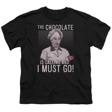 I Love Lucy Chocolate Calling Youth T-Shirt (Ages 8-12) Youth T-Shirt (Ages 8-12) I Love Lucy   