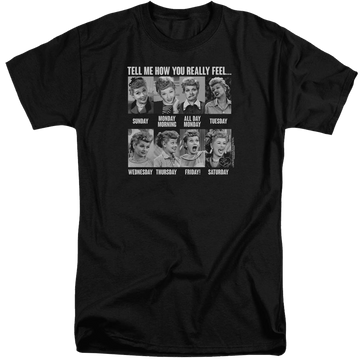 I Love Lucy 8 Days A Week Men's Tall Fit T-Shirt Men's Tall Fit T-Shirt I Love Lucy   