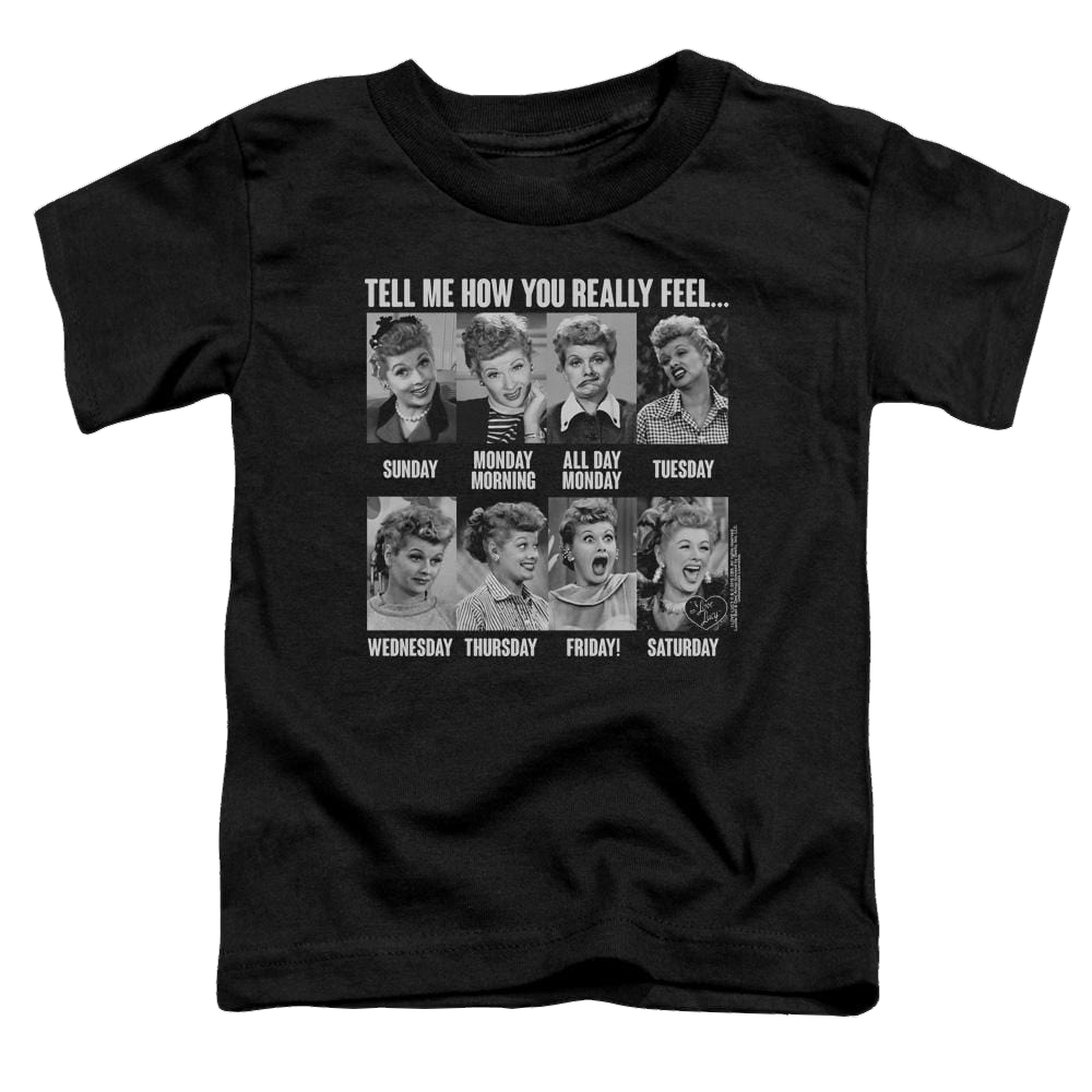 I Love Lucy 8 Days A Week Toddler T-Shirt Toddler T-Shirt I Love Lucy   