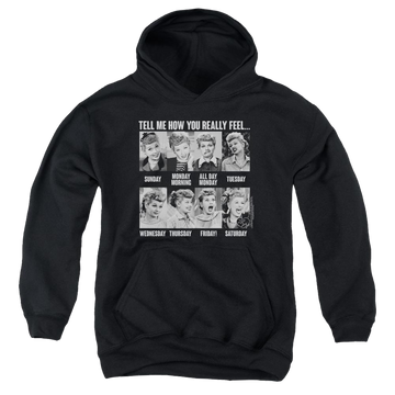 I Love Lucy 8 Days A Week Youth Hoodie (Ages 8-12) Youth Hoodie (Ages 8-12) I Love Lucy   
