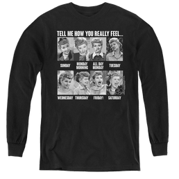 I Love Lucy 8 Days A Week - Youth Long Sleeve T-Shirt Youth Long Sleeve T-Shirt I Love Lucy   