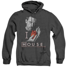 House I Heart House - Heather Pullover Hoodie Heather Pullover Hoodie House   