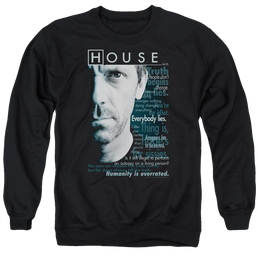 House Houseisms Men's Crewneck Sweatshirt Men's Crewneck Sweatshirt House   
