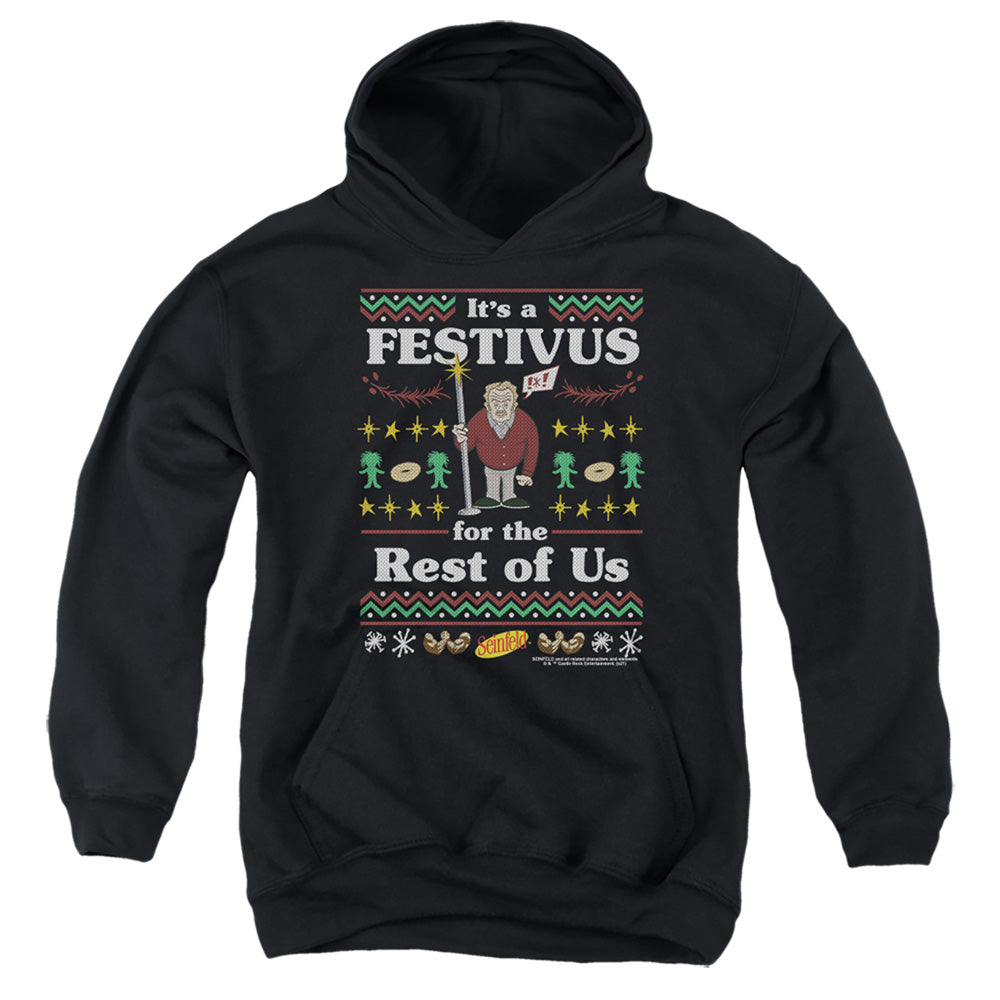 Seinfeld Festive Festivus - Youth Hoodie Youth Hoodie (Ages 8-12) Seinfeld   