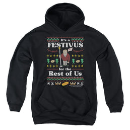 Seinfeld Festive Festivus - Youth Hoodie Youth Hoodie (Ages 8-12) Seinfeld   