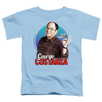 Light blue toddler t-shirt with Seinfeld George graphic