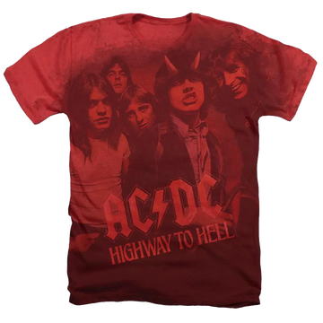 ACDC On The Highway Adult Regular Fit Heather T-Shirt ACDC