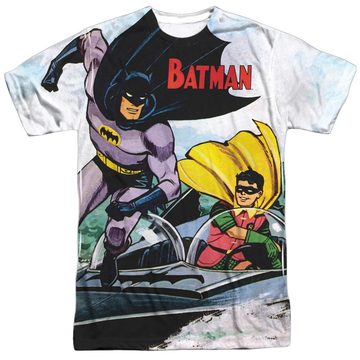 Batman Batboat Adult All Over Print 100% Poly T-Shirt Men's All-Over Print T-Shirt Batman   