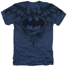 Batman Sublimation Winged Logo Adult Regular Fit Heather T-Shirt Men's All-Over Heather T-Shirt Batman   