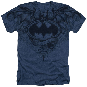 Batman Sublimation Winged Logo Adult Regular Fit Heather T-Shirt Men's All-Over Heather T-Shirt Batman   