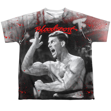 Bloodsport Intense youth all-over print t-shirt for ages 8 to 12