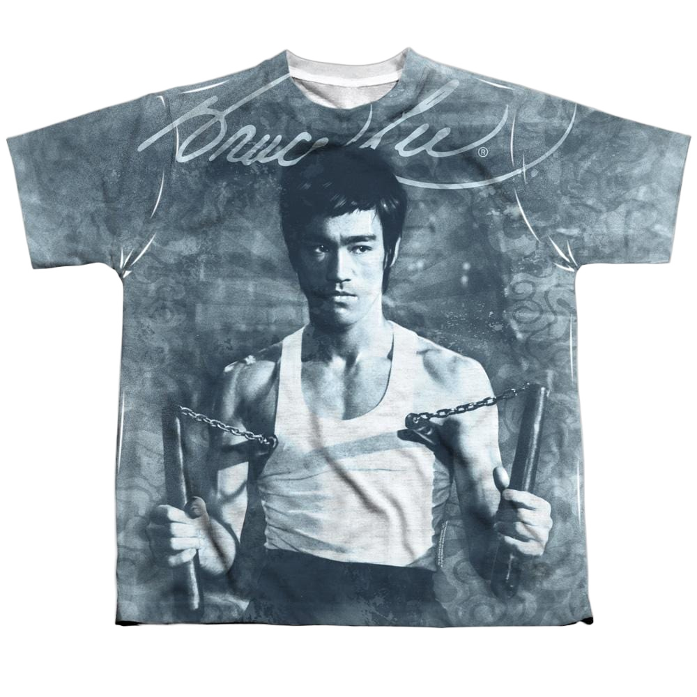 Bruce Lee Nunchucks Youth All Over Print 100% Poly T-Shirt Youth All-Over Print T-Shirt (Ages 8-12) Bruce Lee   