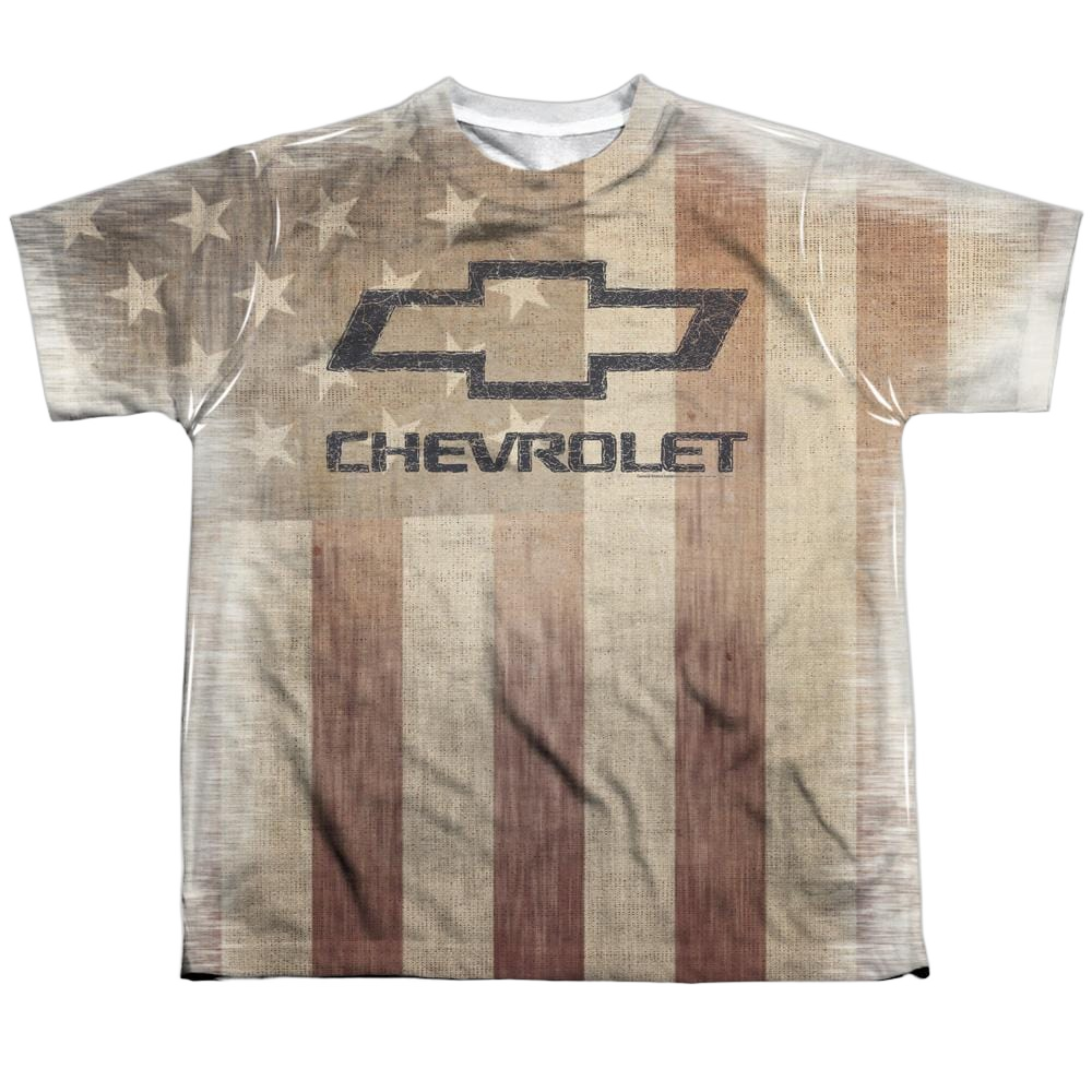 Chevy - American Pride Youth All Over Print 100% Poly T-Shirt Youth All-Over Print T-Shirt (Ages 8-12) Chevrolet   