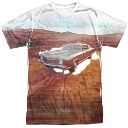 Chevy - Monte Carlo Old Photo Adult All Over Print 100% Poly T-Shirt Men's All-Over Print T-Shirt Chevrolet   
