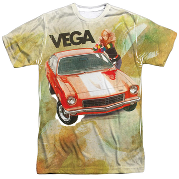Chevy - Vega Watercolor Adult All Over Print 100% Poly T-Shirt Men's All-Over Print T-Shirt Chevrolet   