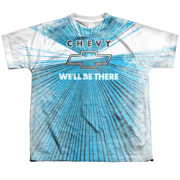 Chevrolet Chevy We'll Be There youth all-over print t-shirt for ages 8 to 12