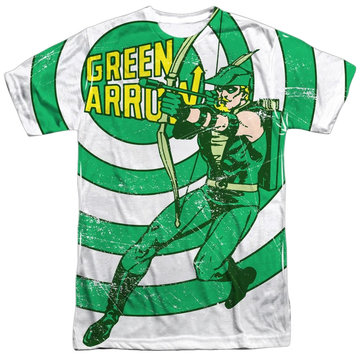 Green Arrow - Bullseye Adult All Over Print 100% Poly T-Shirt Men's All-Over Print T-Shirt Green Arrow   