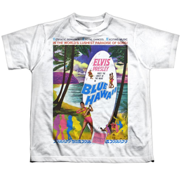 Elvis - Blue Hawaii Youth All Over Print 100% Poly T-Shirt Youth All-Over Print T-Shirt (Ages 8-12) Elvis Presley   