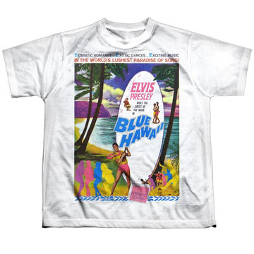 Elvis - Blue Hawaii Youth All Over Print 100% Poly T-Shirt Youth All-Over Print T-Shirt (Ages 8-12) Elvis Presley   