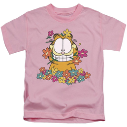 Garfield In The Garden - Kid's T-Shirt (Ages 4-7) Kid's T-Shirt (Ages 4-7) Garfield   