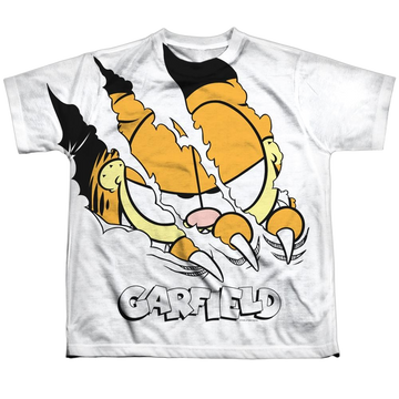 Garfield Torn youth all-over print t-shirt for ages 8 to 12