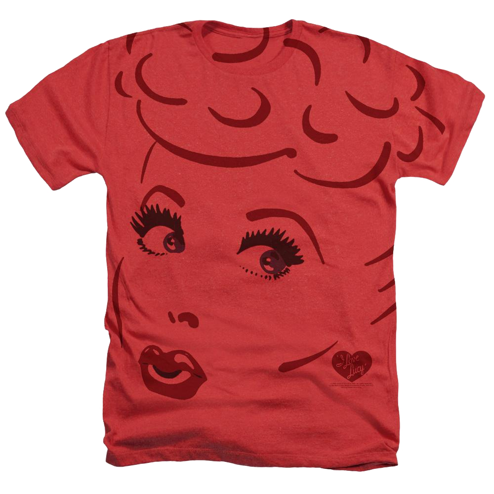 I Love Lucy - I Love Lines Adult Regular Fit Heather T-Shirt Men's All-Over Heather T-Shirt I Love Lucy   