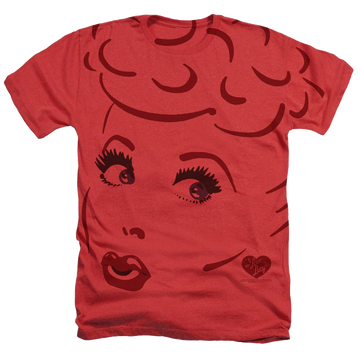 I Love Lucy - I Love Lines Adult Regular Fit Heather T-Shirt Men's All-Over Heather T-Shirt I Love Lucy   