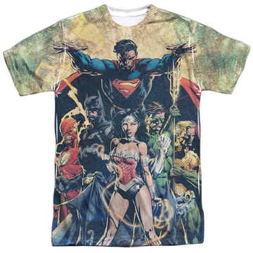 Justice League Power men's all-over print t-shirt