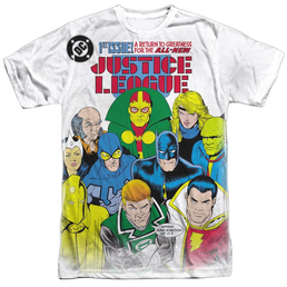 Justice League of America - Return To Greatness Adult All Over Print 100% Poly T-Shirt Men's All-Over Print T-Shirt Justice League   