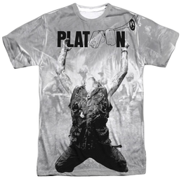 Platoon Grayscale Poster Adult All Over Print 100% Poly T-Shirt Men's All-Over Print T-Shirt Platoon   